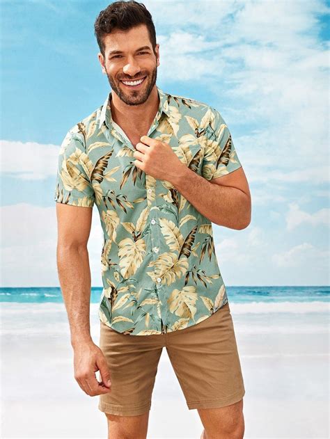 shein men's t shirts|shein men's hawaiian shirts.